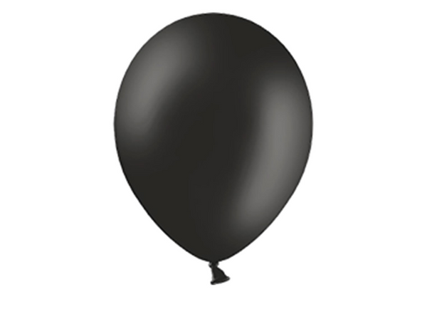 Luftballon Ø 30cm Pastell Schwarz 50 Stk. - DECORAMI