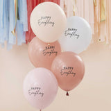 Luftballon-Set Pastell "Happy Everything" 5 Stk. - DECORAMI