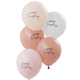 Luftballon-Set Pastell "Happy Everything" 5 Stk. - DECORAMI