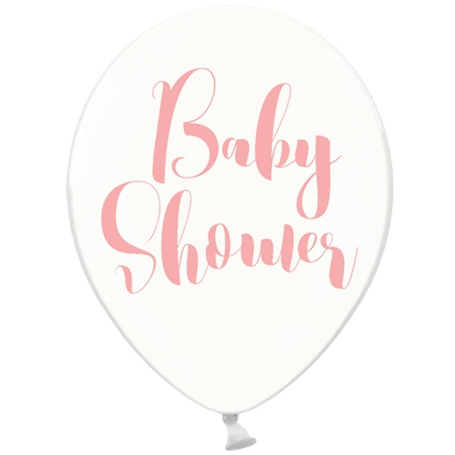 Konfetti-Ballons Ø 30cm "Baby Shower"  Rosa
