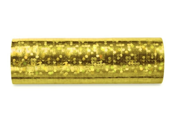 Luftschlangen Holographisch Gold - DECORAMI