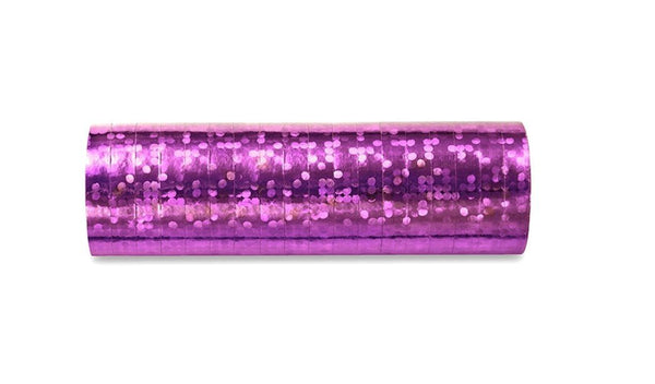 Luftschlangen Holographisch Lila - DECORAMI