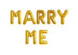 Ballonschriftzug "Marry Me" Gold - DECORAMI