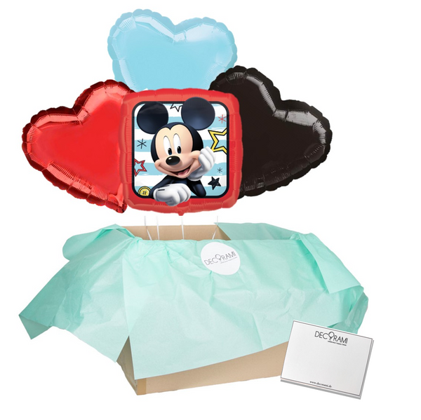 Heliumballon-Geschenk Mickey Mouse™ Congratulations - DECORAMI