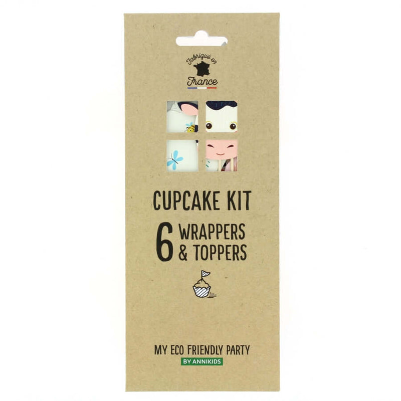 Cupcake Kit & Caketoppers "Bauernhof" - DECORAMI