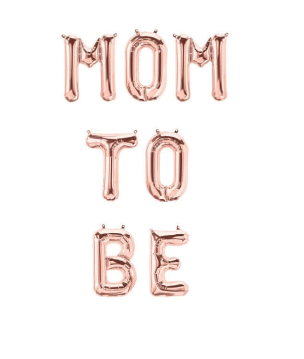 Ballonschriftzug "Mom To Be" Roségold - DECORAMI