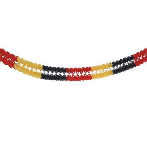 Papiergirlande Schwarz/Rot/Gelb - DECORAMI