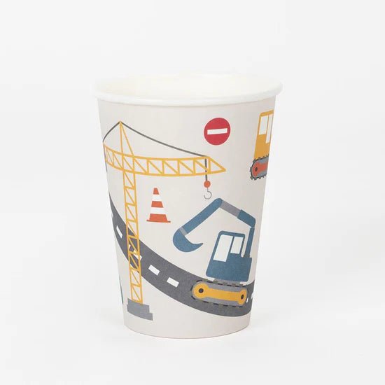 Pappbecher Baustelle 8 Stk. - DECORAMI