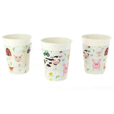 Pappbecher "Farm Tier" 6 Stk. - DECORAMI