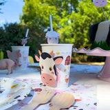 Pappbecher "Farm Tier" 6 Stk. - DECORAMI