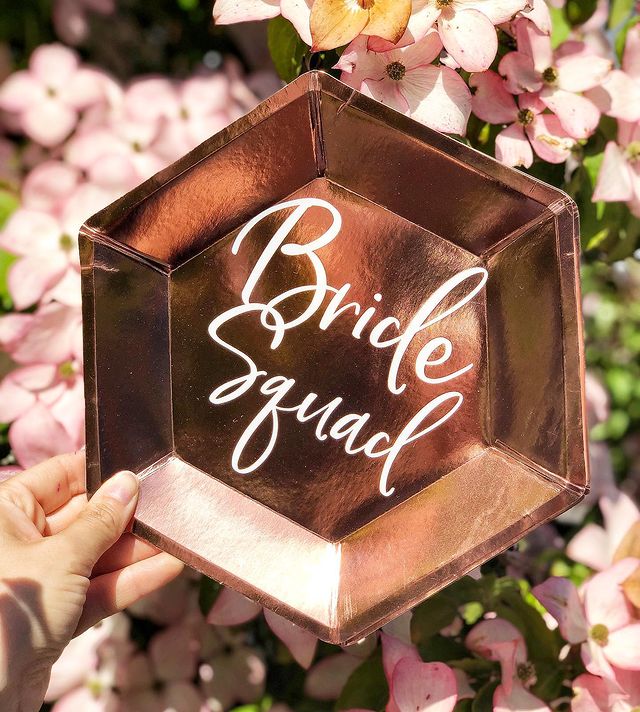 Pappteller Bride Squad 6 Stk. Ø 23cm - DECORAMI