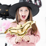 Pappteller Fledermaus Gold 6 Stk. Ø 37 cm - DECORAMI