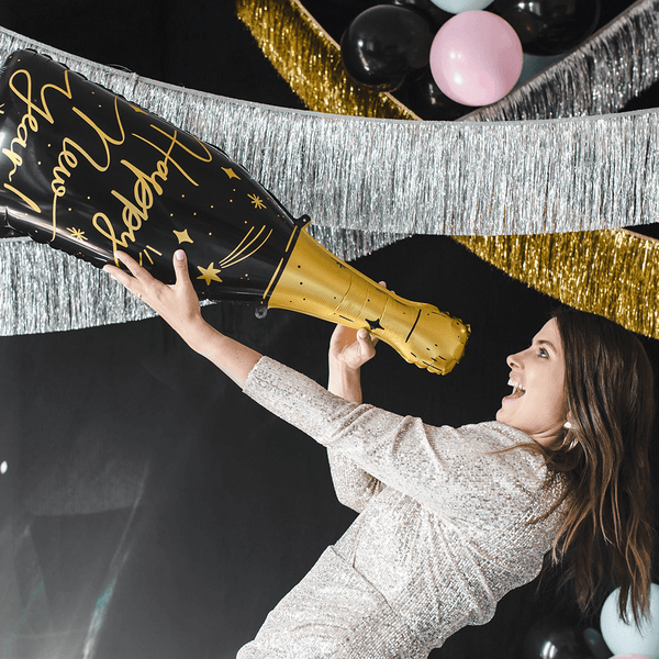 Folienballon Flasche Happy New Year - DECORAMI