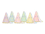 Partyhut "Sterne" 6 Stk. - DECORAMI