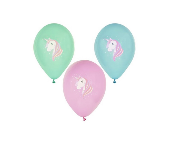 Luftballons "Unicorn" 6 Stk. - DECORAMI