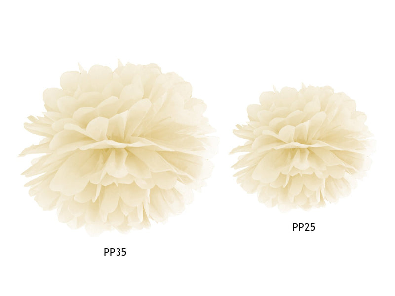 Pom Pom Ø 25cm Creme - DECORAMI