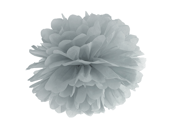 Pom Pom Ø 25cm Grau - DECORAMI