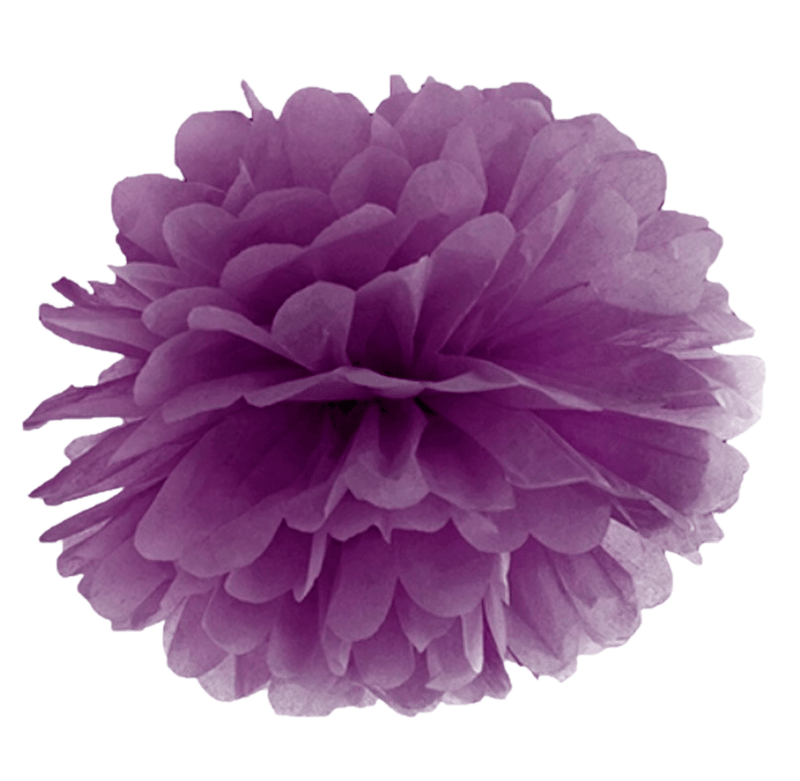 Pom Pom Ø 35cm Dunkles Lila - DECORAMI
