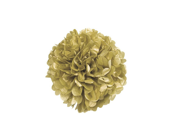 Pom Pom Ø 35cm Metallic Gold - DECORAMI