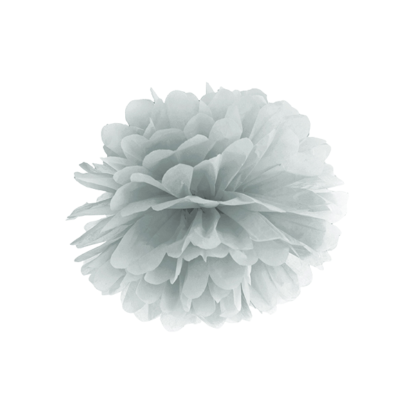 Pom Pom Ø 35cm Grau - DECORAMI