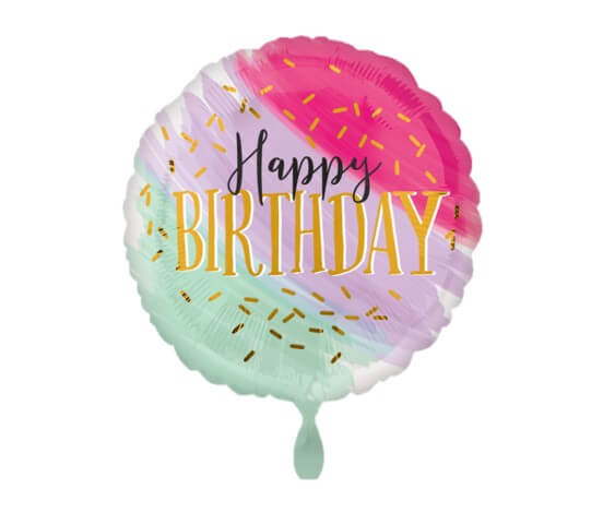 Folienballon XL Happy Birthday Crumble Mix - DECORAMI
