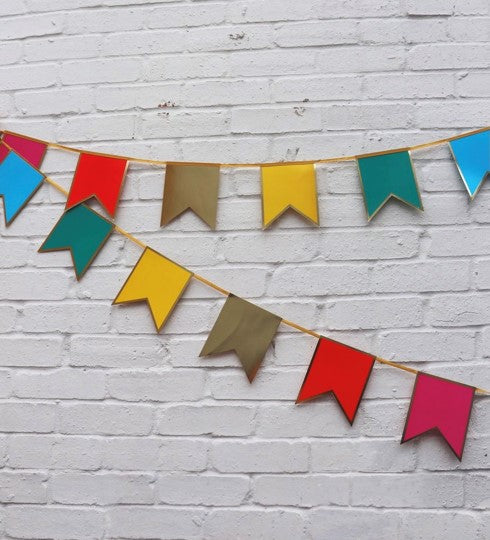 Papiergirlande "Regenbogen" Bunt - DECORAMI