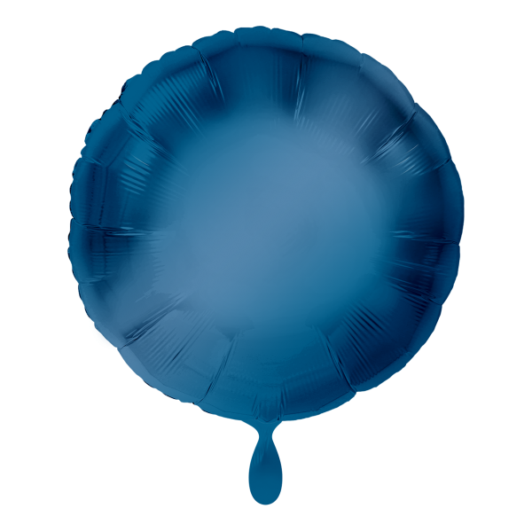 Rund-Folienballon Blau - DECORAMI