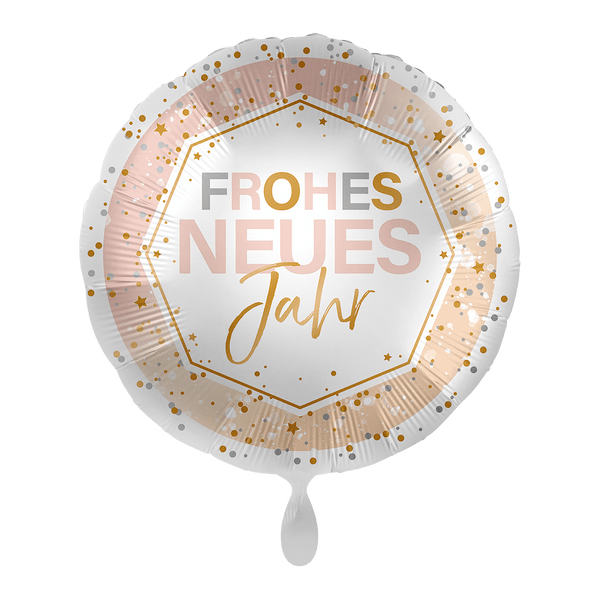 Rund-Folienballon "Frohes neues Jahr" - DECORAMI