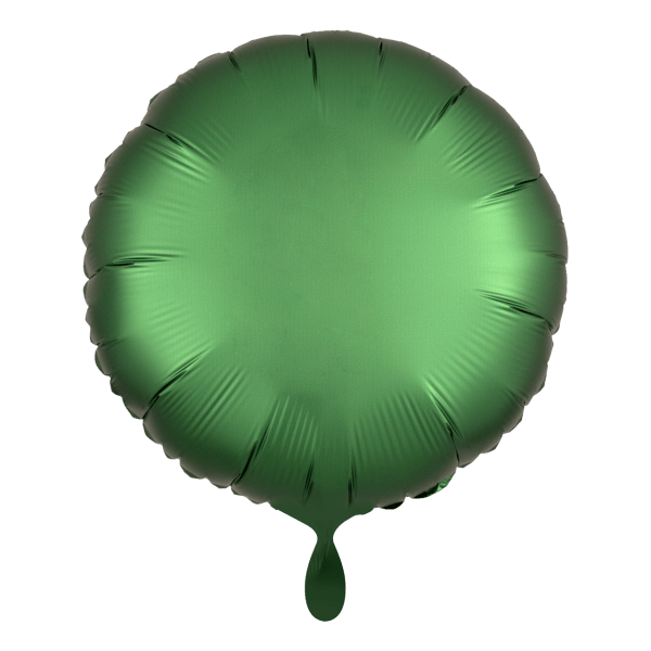 Rund-Folienballon Satin Grün - DECORAMI