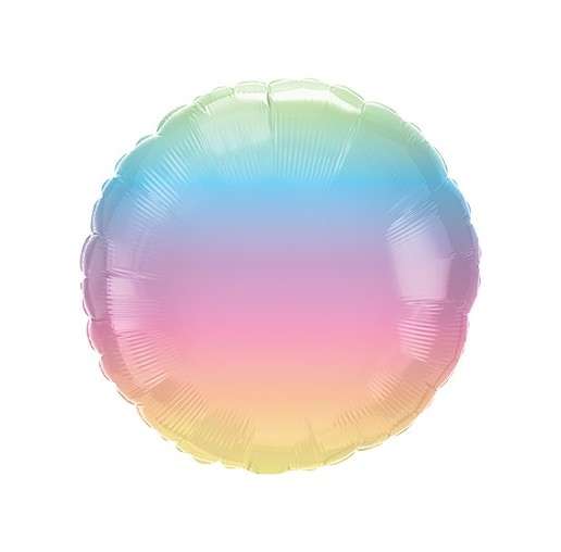 Rund-Folienballon Pastell Ombre - DECORAMI