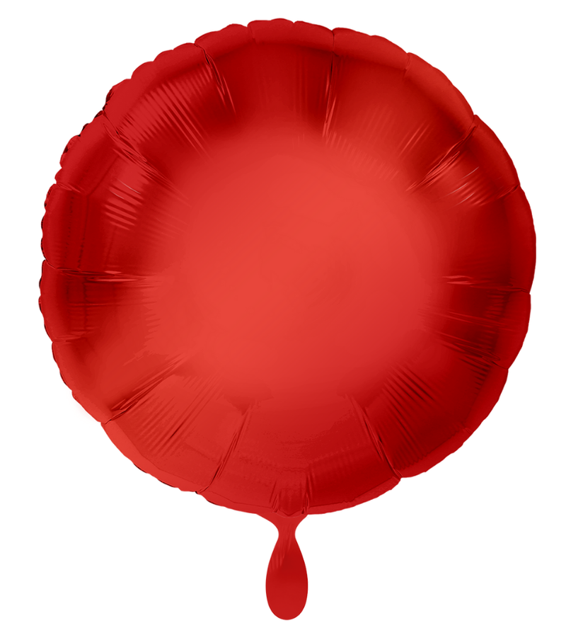 Rund-Folienballon Rot - DECORAMI