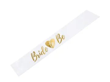 Schärpe "Bride To Be" Weiß - DECORAMI
