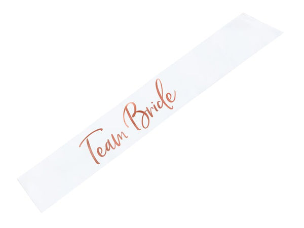 Schärpe Team Bride Weiß - DECORAMI