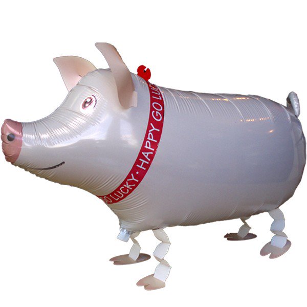 Heliumballon-Geschenk Schwein Airwalker - DECORAMI