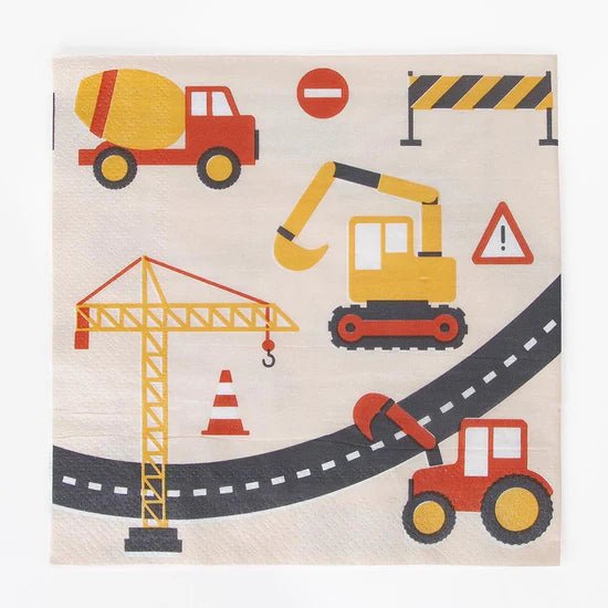 Servietten Baustelle 20 Stk. - DECORAMI