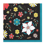 Servietten Schwarz Día de los Muertos 20 Stk. - DECORAMI
