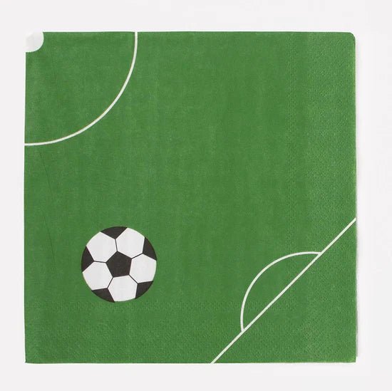 Servietten Fußball 20 Stk. - DECORAMI