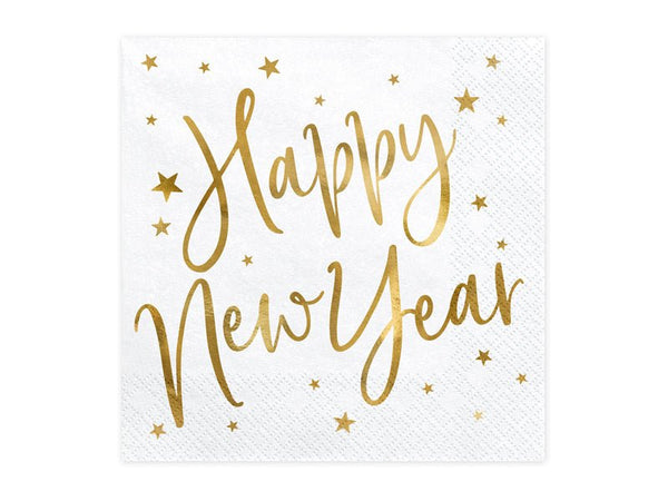 Servietten "Happy New Year" 20 Stk. - DECORAMI