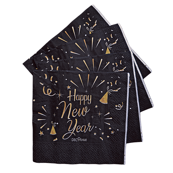 Servietten "Happy New Year" 20 Stk. - DECORAMI