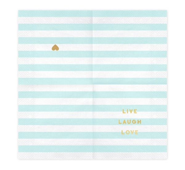 Servietten "Live Laugh Love" 20 Stk. - DECORAMI