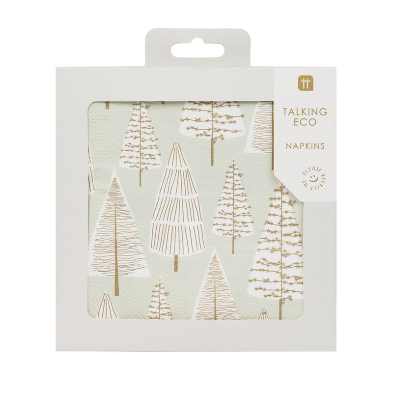 Servietten Weihnachtsbäume 20 Stk. - DECORAMI