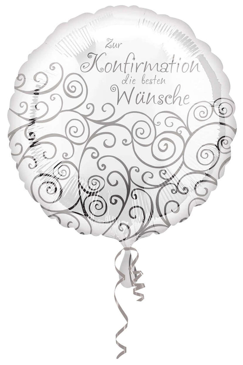 Folienballon "Zur Konfirmation die besten Wünsche" - DECORAMI