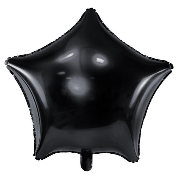 Stern-Folienballon Schwarz - DECORAMI