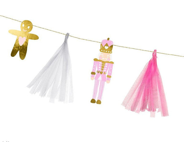 Tasselgirlande Pink Christmas - DECORAMI