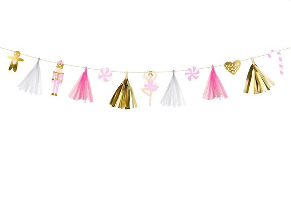 Tasselgirlande Pink Christmas - DECORAMI