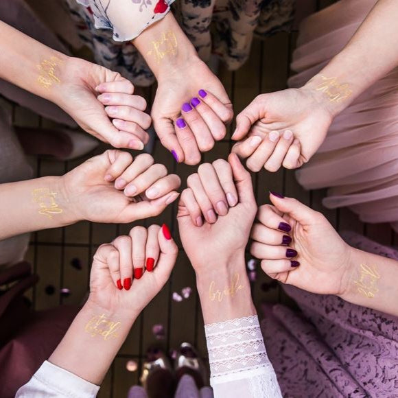 Tattoos Team Bride Gold 15 Stk. - DECORAMI