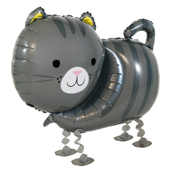 Heliumballon-Geschenk Katze Grau Airwalker - DECORAMI