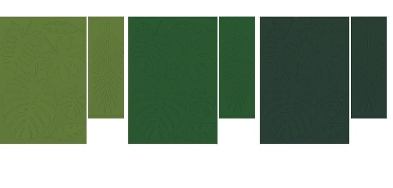 Tischdeko Tropical Paper Leaves - DECORAMI