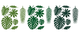 Tischdeko Tropical Paper Leaves - DECORAMI