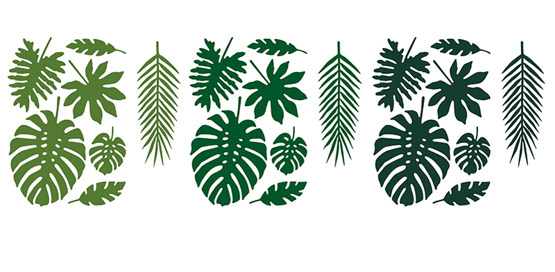 Tischdeko Tropical Paper Leaves - DECORAMI